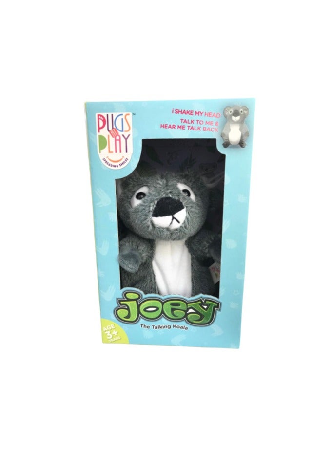 Pugs At Play Talking Joey 7-Inches, Battery Operated | Interactive Plush Toy