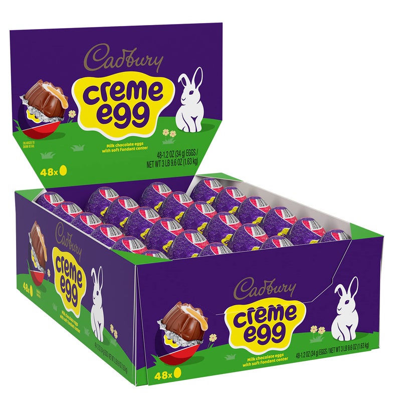 Cadbury بيض كادبوري كريم شوكولاتة الحليب للحلوى عيد الفصح 12 أوقية 48 بيضة - Image 3