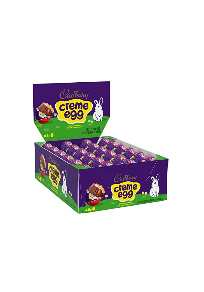 Cadbury بيض كادبوري كريم شوكولاتة الحليب للحلوى عيد الفصح 12 أوقية 48 بيضة - Image 1