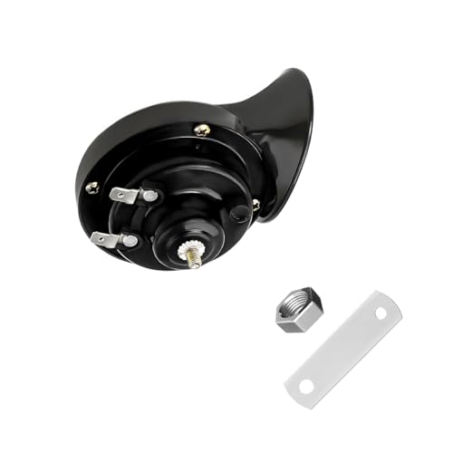 Yourkar Loud Car Horn, 12V Waterproof Snail Electric Horn, 303DB High Tone Horns Replaces for Cars, SUVs, Trucks, Motorcycles, Electric Cars, Universal Car Accessories (Black) - Image 1