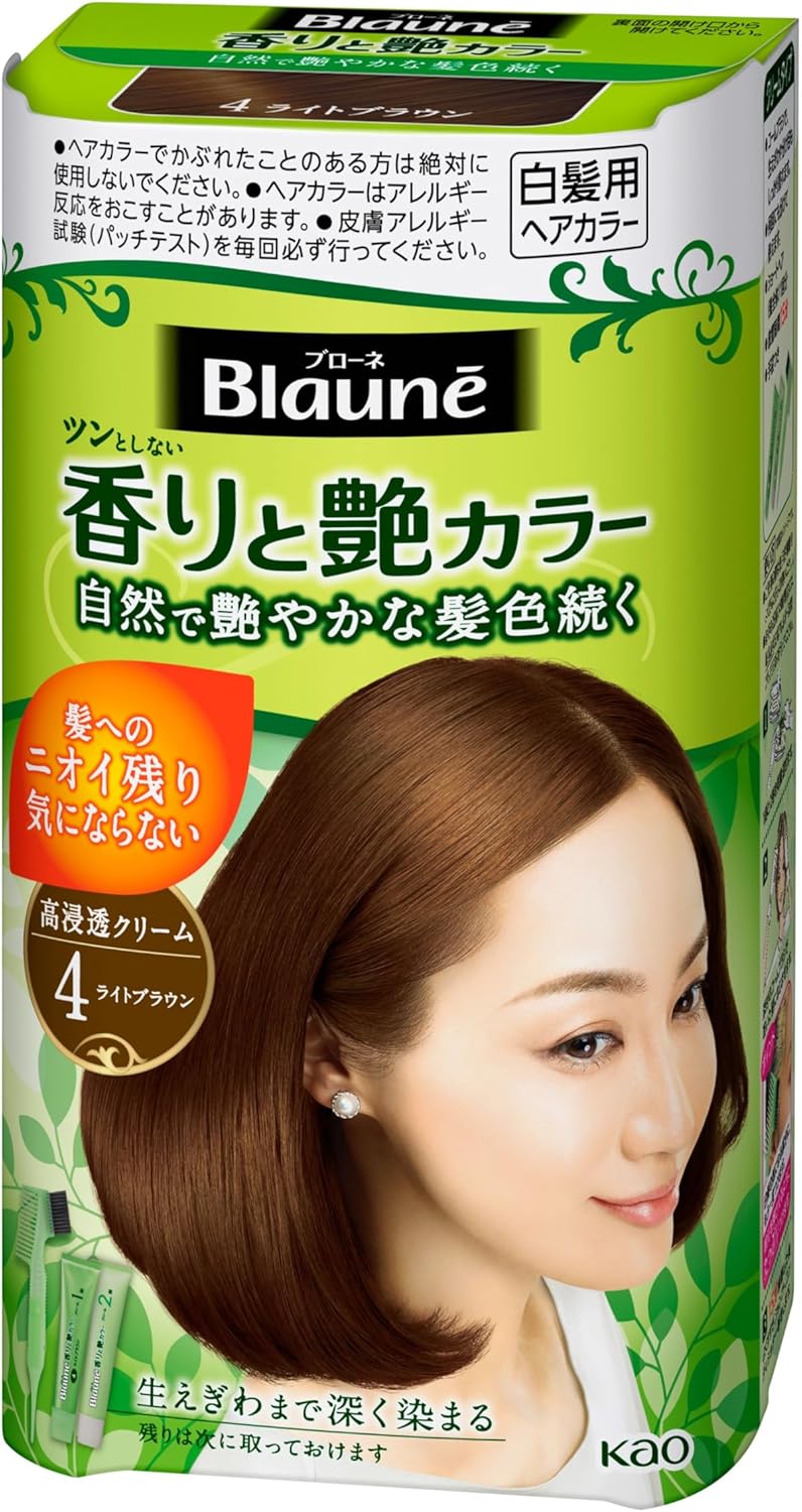 Kao Blaune Fragrant And Gloss Color Cream 4 Light Brown