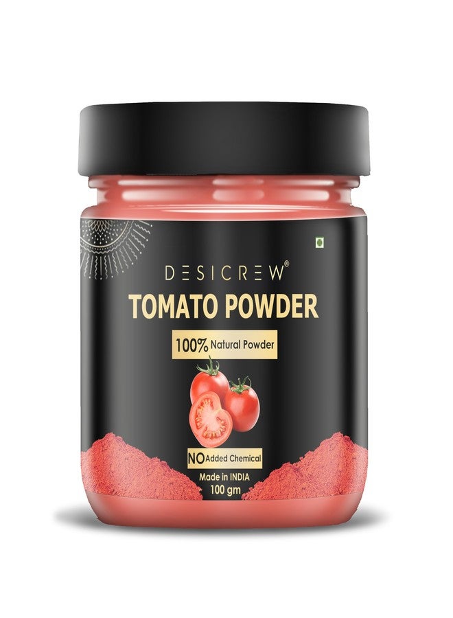 DESICREW Desi Crew Pure & Natural Tomato Powder For Brighten Up Complexion, Anti Aging, Reduce Acne & Age Spot, Fine Line, Face Pack 100 Gm - Image 1