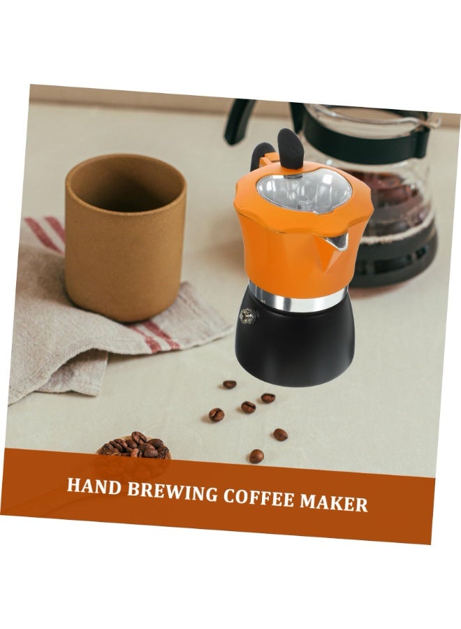 قطعة واحدة صانع قهوة إسبرسو إيطالي، إبريق تحضير يدوي للقهوة بمقبض مقاوم للحروق للمنزل والمكتب. - Image 3