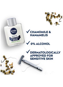 Nivea NIVEA MEN After Shave Balm, Sensitive Chamomile & Hamamelis, 100ml  - Image 3