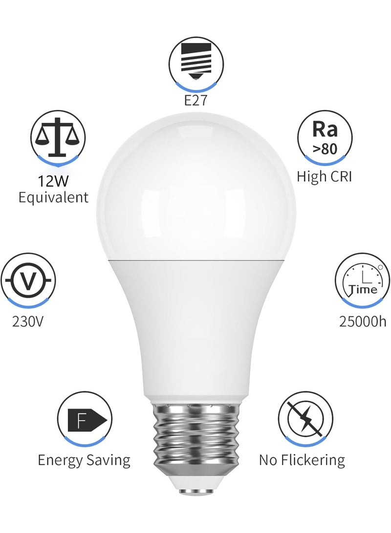 3 pack E27 Screw LED Bulb – Cool White 6500K, , 1200LM, Non-Dimmable - Image 3