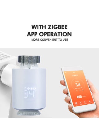 Thermostatic Radiator Valve Programmable Smart Radiator Thermostat APP Control Voice Control Compatible with Alexa Google Assistant Window Opened Detection Anti Freezing Function（ Hub Required) - pzsku/Z8CBCB8F25E4C6C14D734Z/45/_/1696844318/006e4917-48f8-4616-91d4-b0ae872d6249