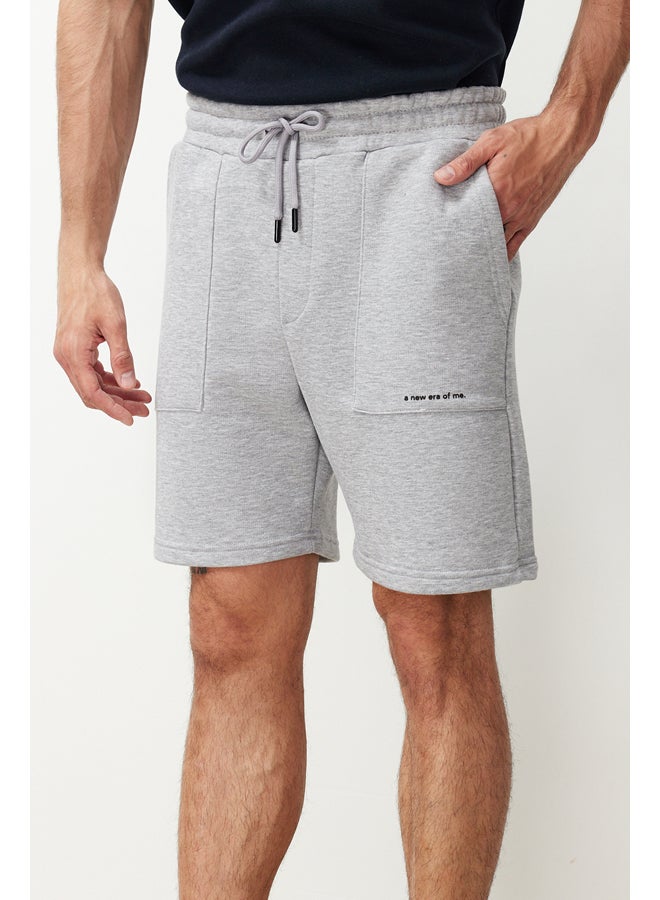 trendyol Men's Regular Cut Text Printed Shorts & Bermuda TMNSS24SR00056  - Image 1