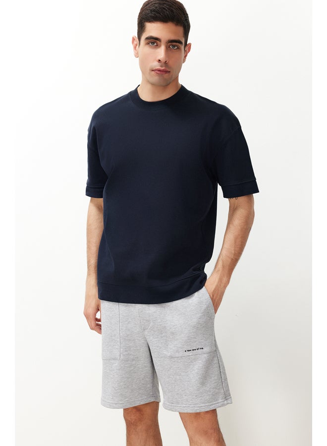 trendyol Men's Regular Cut Text Printed Shorts & Bermuda TMNSS24SR00056  - Image 2