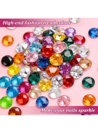 36000Pcs Resin Rhinestones 3mm 28Colors for Bedazzling Glitter Kit DIY, Multicolor Jelly Crystal Diamond with 3Pcs 10ml B7000 Jewelry Glue for Bedazzled Nail Art Supplies Decoration - view 3