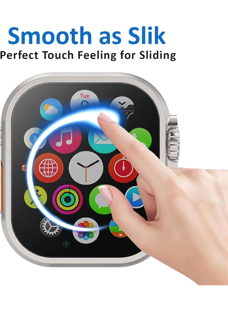 Muzz Ceramic Matte Screen Protector for Apple Watch Ultra 2/Ultra 3 49mm - Anti-Fingerprint, Anti-Fog Film - Image 3