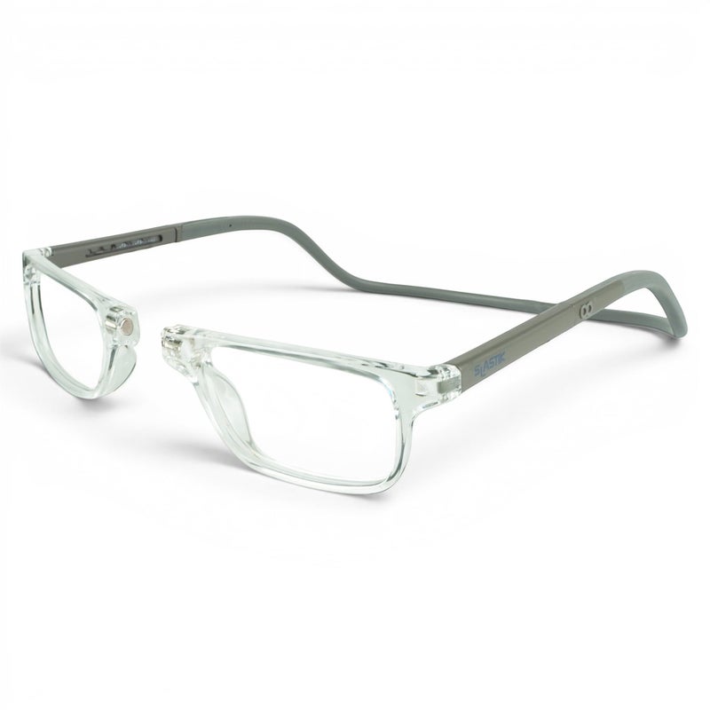 Clic Magnetic Reading Glasses Adjustable Neck Hanging Readers Secure Fit with Soft Headband Nashi SXL Clear 150 - Image 2
