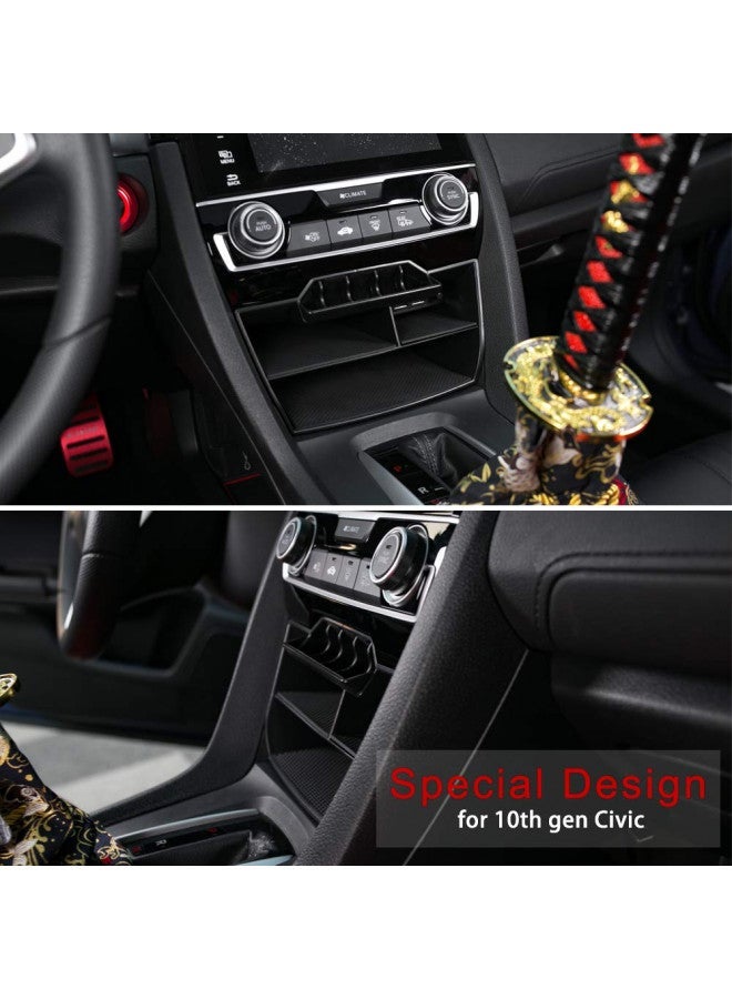 ثينيس Thenice لصندوق تخزين الوحدة المركزية للجيل العاشر، صواني العملات، منظم بطاقات مع كابل تمديد USB، متوافق مع هوندا سيفيك 2016، 2017، 2018، 2019، 2020، 2021 - Image 3