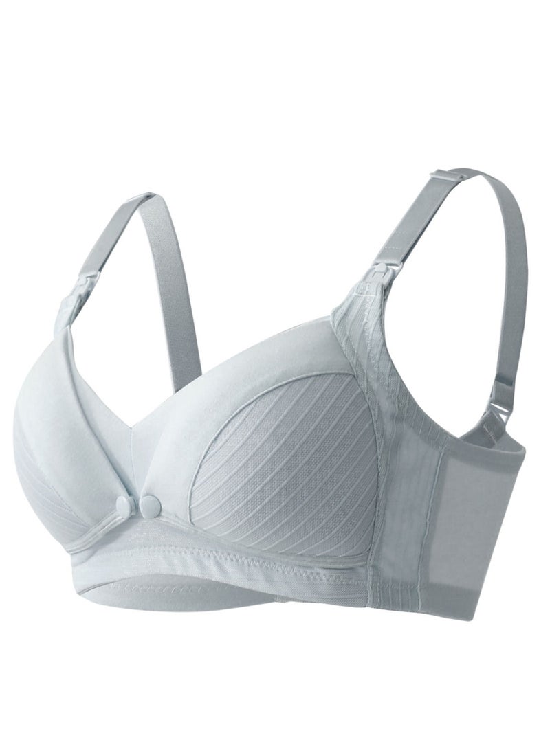 Okus - Comfy Cotton Maternity And Nursing Bra - Light Grey - XX Large - Image 1