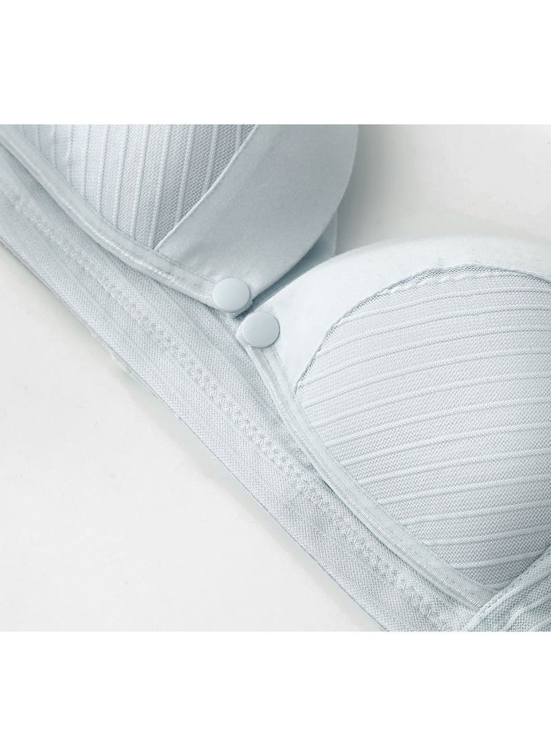 Okus - Comfy Cotton Maternity And Nursing Bra - Light Grey - XX Large - Image 1
