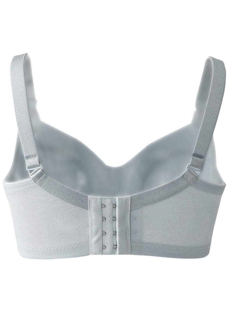 Okus - Comfy Cotton Maternity And Nursing Bra - Light Grey - XX Large - Image 1