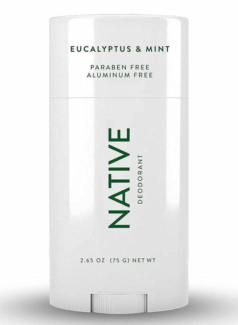 native Deodorant | Natural Deodorant for Men, Aluminum Free with Baking Soda, Coconut Oil and Shea Butter | Eucalyptus & Mint - Image 1