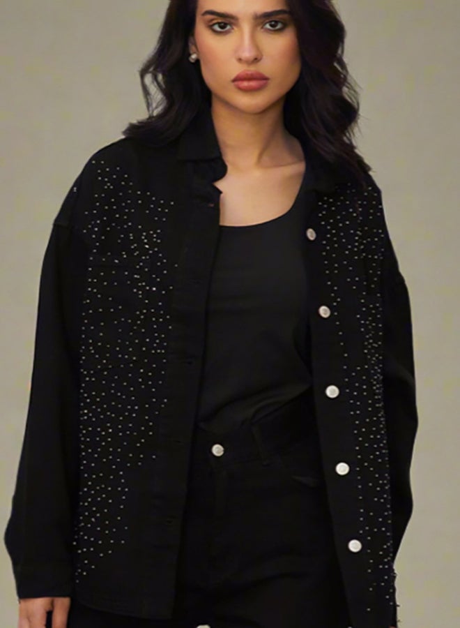 myMayz Studded Denim Shirt