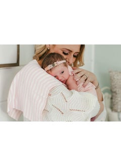 Burt's Bees Baby Burt's Bees Baby - Burp Cloths, 5-Pack Extra Absorbent 100% Organic Cotton Burp Cloths, Cloud White Solids  - Image 4