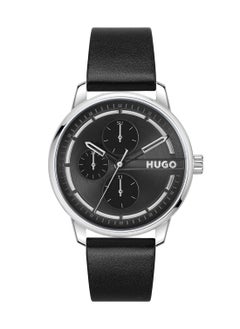 HUGO BOSS HUGO BOSS ROUND ANALOG MEN'S BLACK CASE WATCH - 1530366  - Image 2