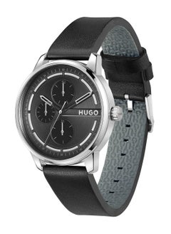 HUGO BOSS HUGO BOSS ROUND ANALOG MEN'S BLACK CASE WATCH - 1530366  - Image 1