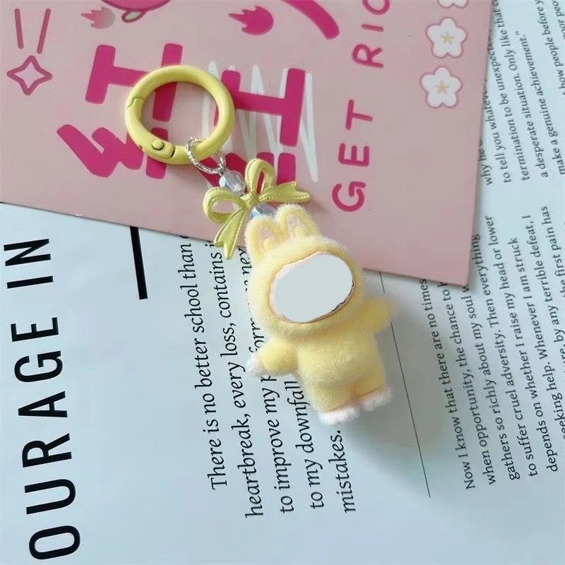 Y&D Cartoon Cute Bow Rabbit Cloth Keychain Plush Doll Stereo Pendant for Students and Jewelry Gift Anime Inspired Keychain Toys - Image 4