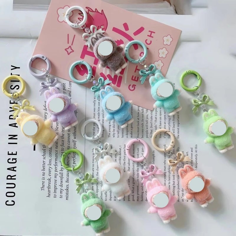 Y&D Cartoon Cute Bow Rabbit Cloth Keychain Plush Doll Stereo Pendant for Students and Jewelry Gift Anime Inspired Keychain Toys - Image 2