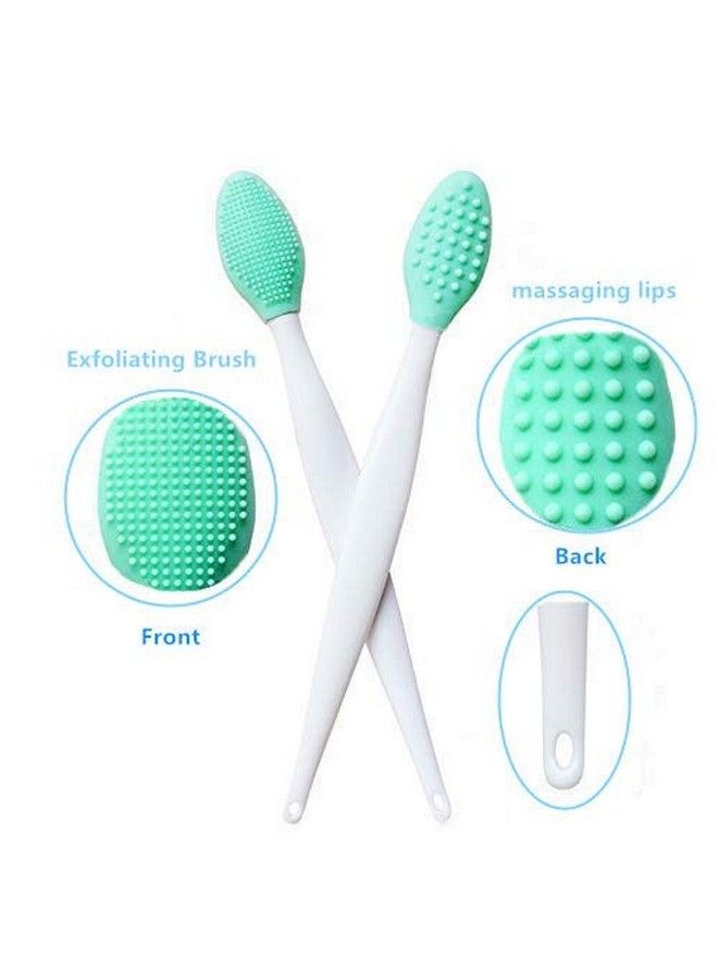 New prominent 3 Pcs Lip Scrub Brush Doublesided Silicone Exfoliating Lip Brush Exfoliating Brush For Men Women Lip Brush Mini Exfoliating Lip Brush Lip Lightening For Dark Lips  - Image 4