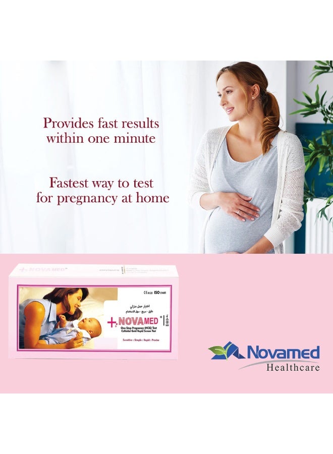 NOVAMED One Step Pregnancy Hcg Test Kit, 1's - Image 1