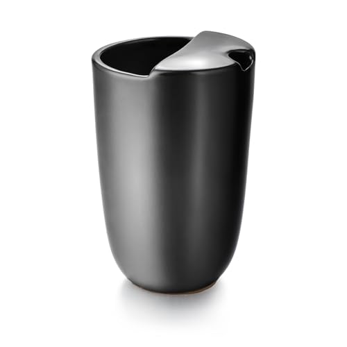 Evannt Yerba Mate Tea Cup Set, Ceramic Mate Tea Cup,9oz Ceramic Cup for Yerba Mate Tea and Mate Infused Drinks (Black) - Image 1