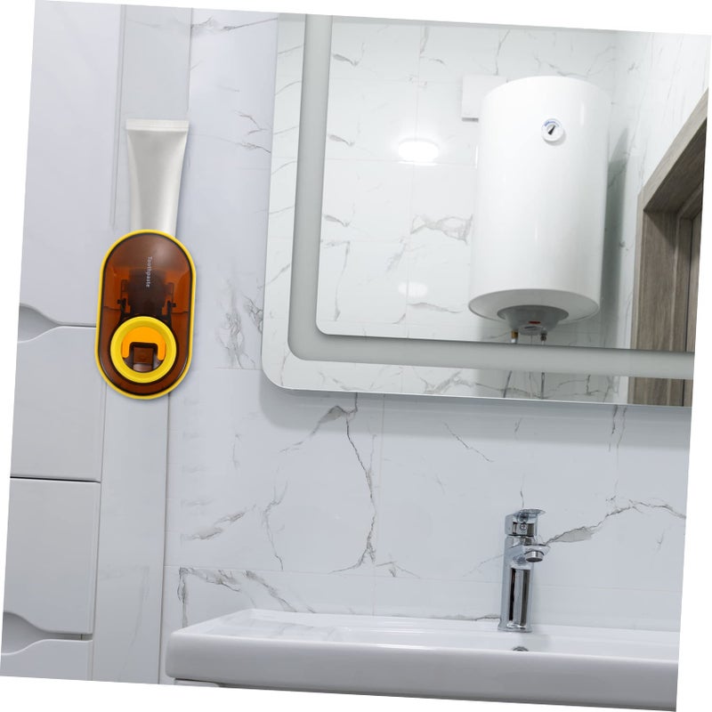Automatic Wall Mounted Toothpaste Squeezer Dispenser Easy To Use Bathroom Storage Rack Random Color - Image 5