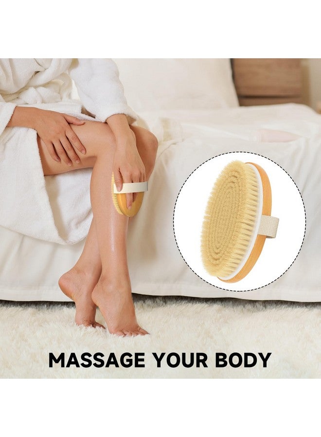 Metene Dry Brushing Body Brush Exfoliating Body Scrubbers Natural Bristles For Dry Skin Improve Circulation Stop Ingrown Hairs Reduce Acne And Cellulite - Image 5