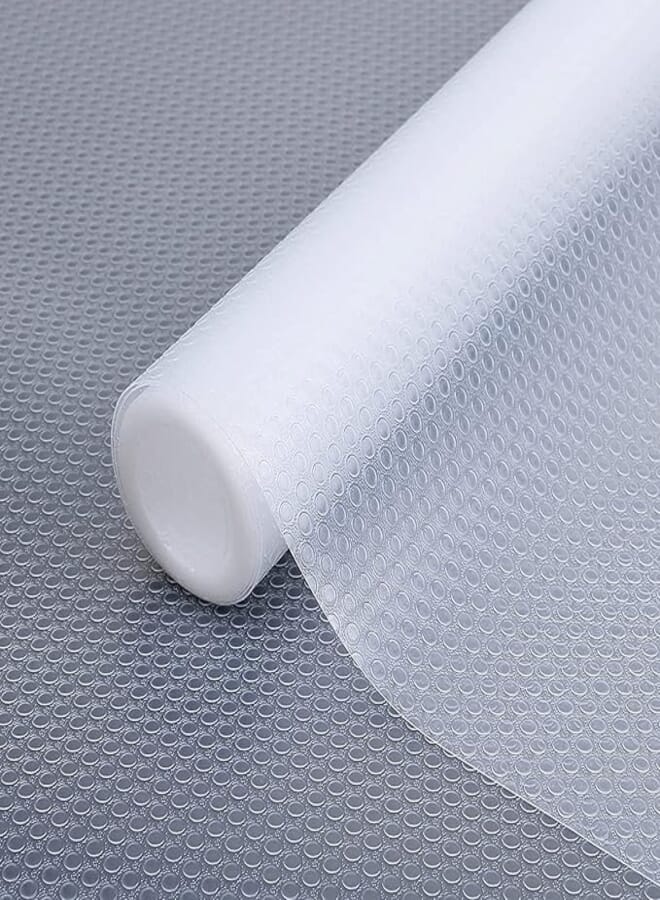 FACATH Shelf Liners, Kitchen Drawer Liner Drawer Mats Washable EVA BPA Free Waterproof & Oil-Proof Cupboard Cabinet Shelf Protector, 12 Inches x 10 FT, Non Adhesive Drawers (Dotted Pattern)