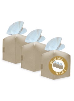 LeArt Leather Tissue Box Cover – Home Decorations for Living Room, Bedroom and Office | Car Tissue Holder | Tissue Box Holder for Car | Tissue Box Cover for Car (Camel Cube - Pack of 3)  - Image 1