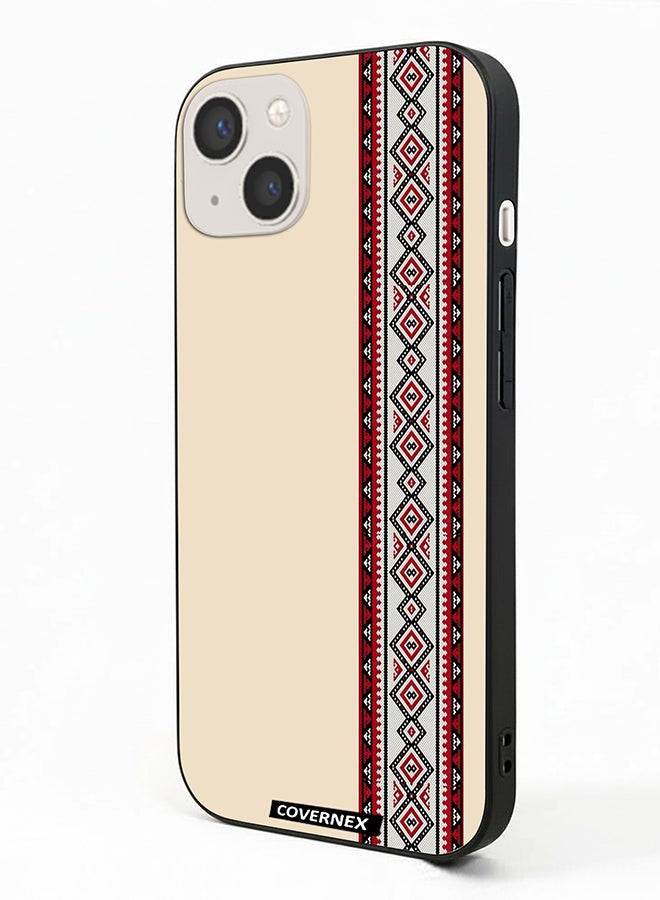 Covernex غطاء حماية آيفون 13 من أبل مزخرف بتطريز قبلي تقليدي - Image 1