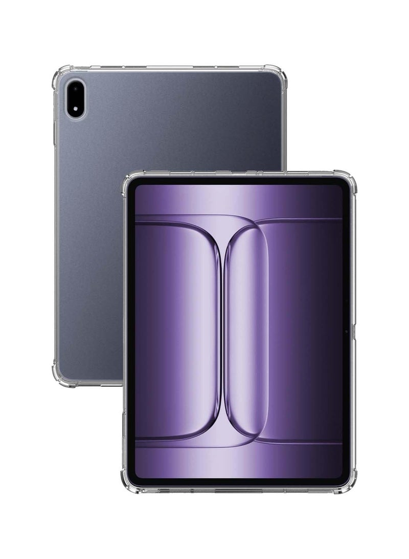 غلاف واقي متوافق مع تابلت OnePlus Pad 2 Pro مقاس 13.2 بوصة موديل 2025 (الرقم: OPD2413). تصميم أنيق ورفيع مع خلفية شفافة من مادة TPU، مزود بتقنية الحماية المُبطّنة (Air-Cushioned) للحماية الفائقة من الصدمات. - Image 1