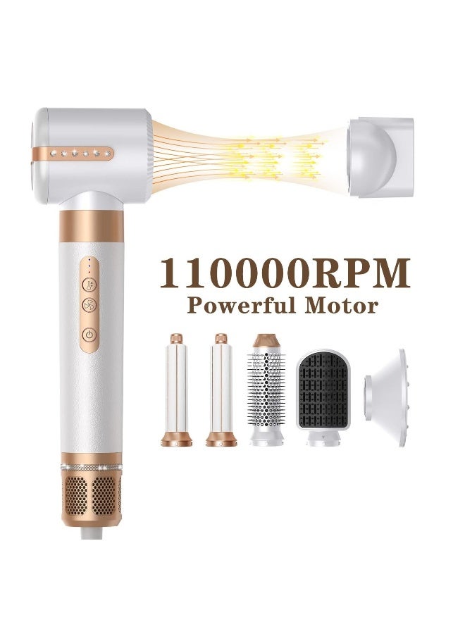 general High-speed seven-in-one hot air comb automatic adsorption curling iron straight curling dual-purpose high-speed hair dryer styling hair dryer - Image 2