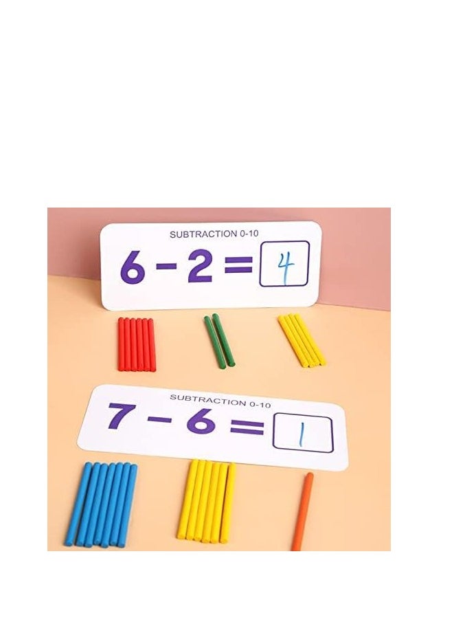 DIPDEY Mathematics Game |Calculation Matching Puzzles to Sight Numbers Flash Cards |Preschool Learning Toys | Math Blocks |Spelling and Exercise Thinking Enlightenment Teaching Games for 2+Years Kids  - Image 5