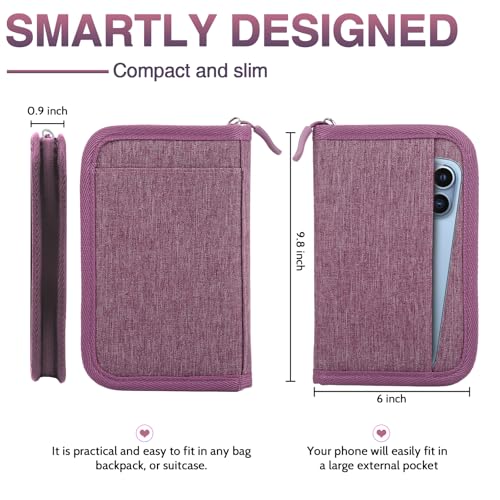 TOPBAG Passport Holder for Travel, Women Rfid Blocking Passport Wallet, Travel Essentials Premium Wallets, Waterproof Passport Holders Bag for Men Traveling, Travel Document Organizer Credit Cards Case - Image 2