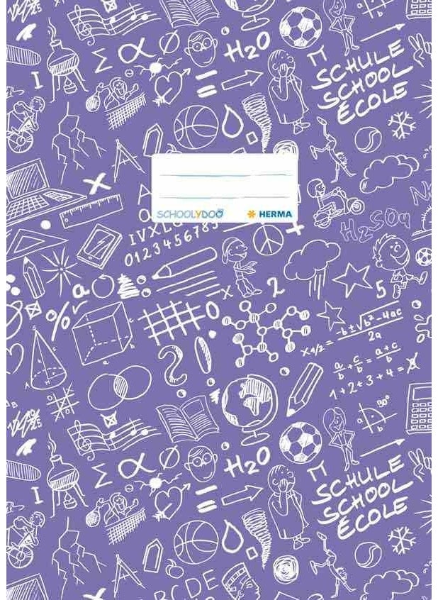 Herma Schoolydoo A4 Notebook Cover Purple 19407 
