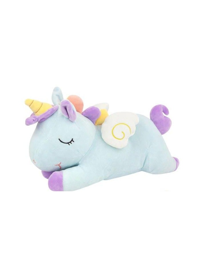 60 cm Stuffed Unicorn Plush Toy – Large Soft Plushie for Girls & Boys – Cute Blue Cuddly Animal Toy – Birthday Gift, Classroom Prize & Party Favor for Kids & Toddlers - Image 1