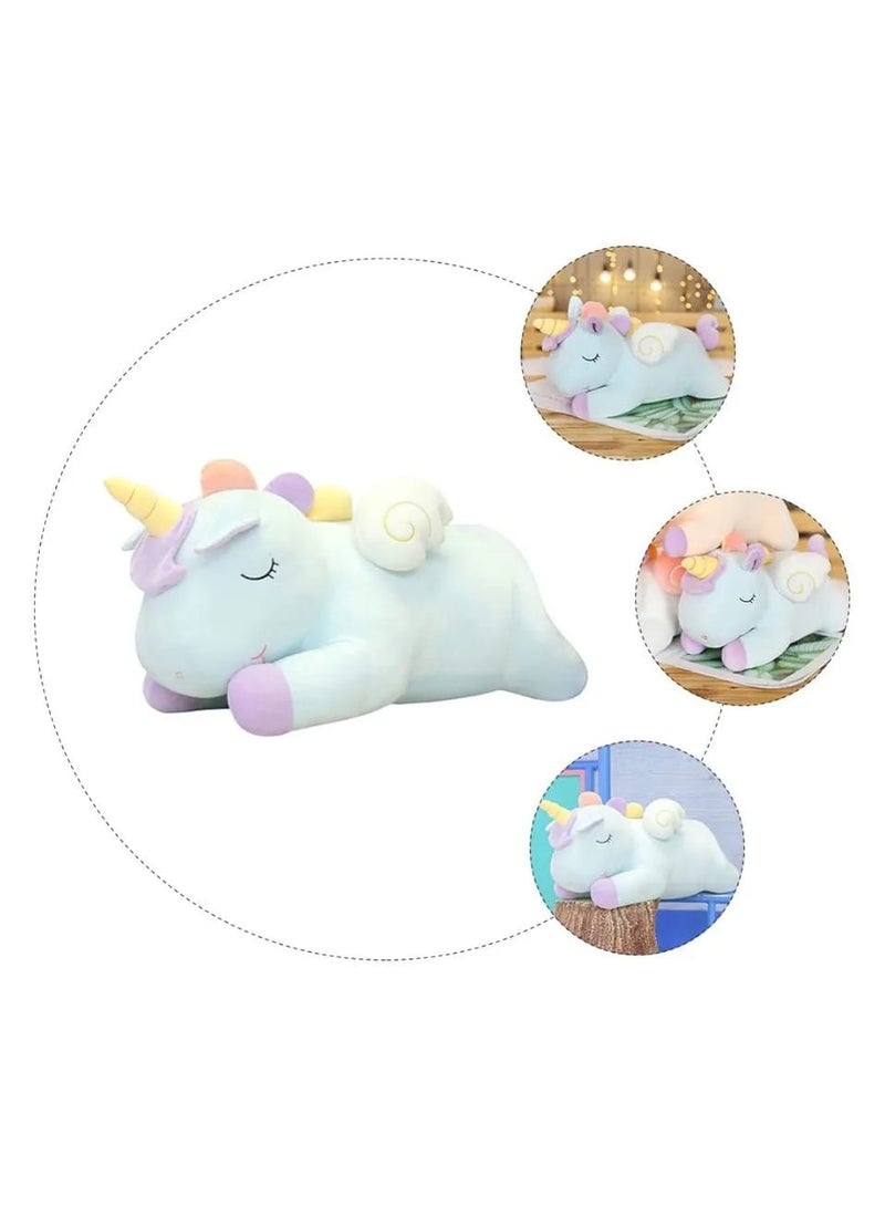 60 cm Stuffed Unicorn Plush Toy – Large Soft Plushie for Girls & Boys – Cute Blue Cuddly Animal Toy – Birthday Gift, Classroom Prize & Party Favor for Kids & Toddlers - Image 4