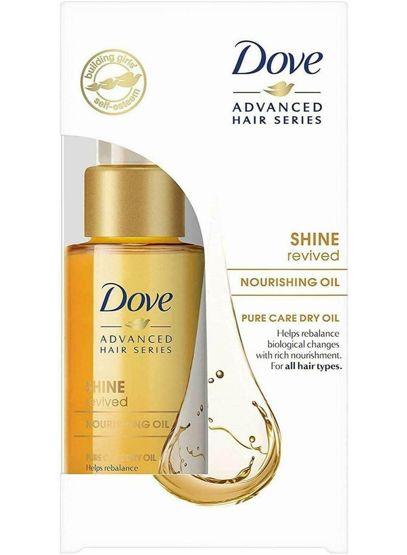 دوف أدفانسد هير سيريز، علاج شاين ريفايف لإطلالة احترافية ناعمة ولامعة للرجال والنساء من جميع أنواع وألوان الشعر، عبوة واحدة (50 مل)