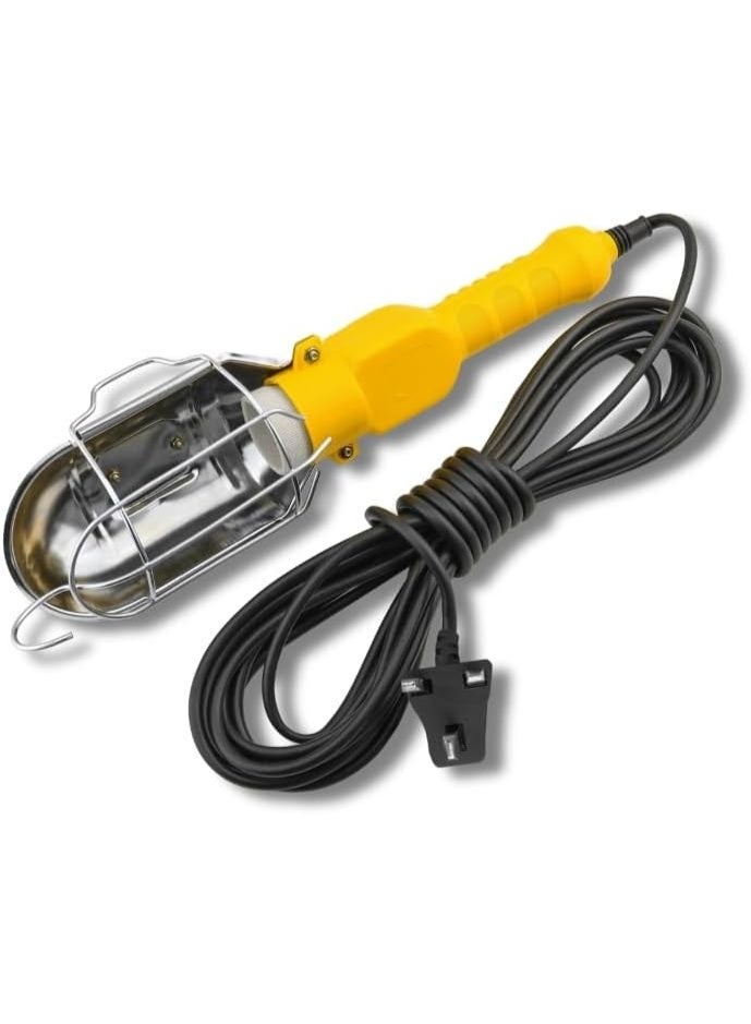 SENSHINE SENSH Workshop Portable Emergency Light Safety Work Light Garage Car/Truck Inspection Repair Handheld Work Lamp with Hook, 10m Cord, Without Bulb