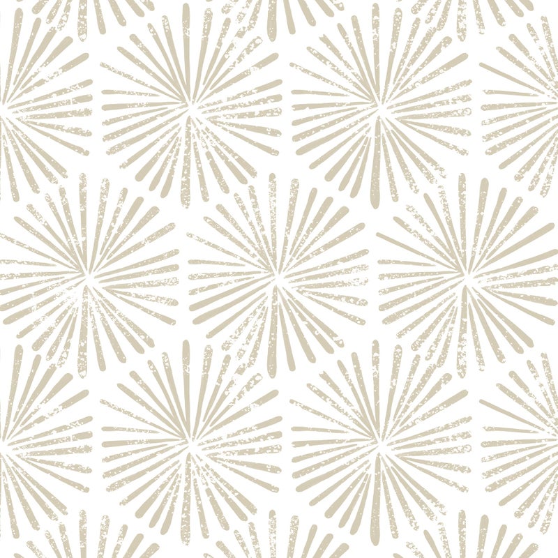 Guvana 1732118 Peel and Stick Wallpaper Beige and White Wallpaper Boho Striped Contact Paper Modern Geometric Self Adhesive Wall Paper for Bathroom Bedroom Decoration