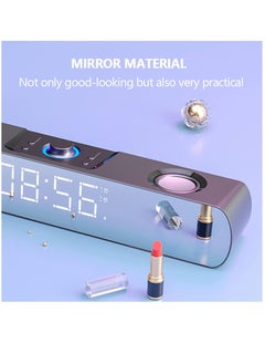 SOAIY SH16 Gaming peripherals LED Soundbar Computer Speaker Bluetooth Speaker Home Theater Sound Bar TV Speakers Alarm Clock Wireless  - Image 3