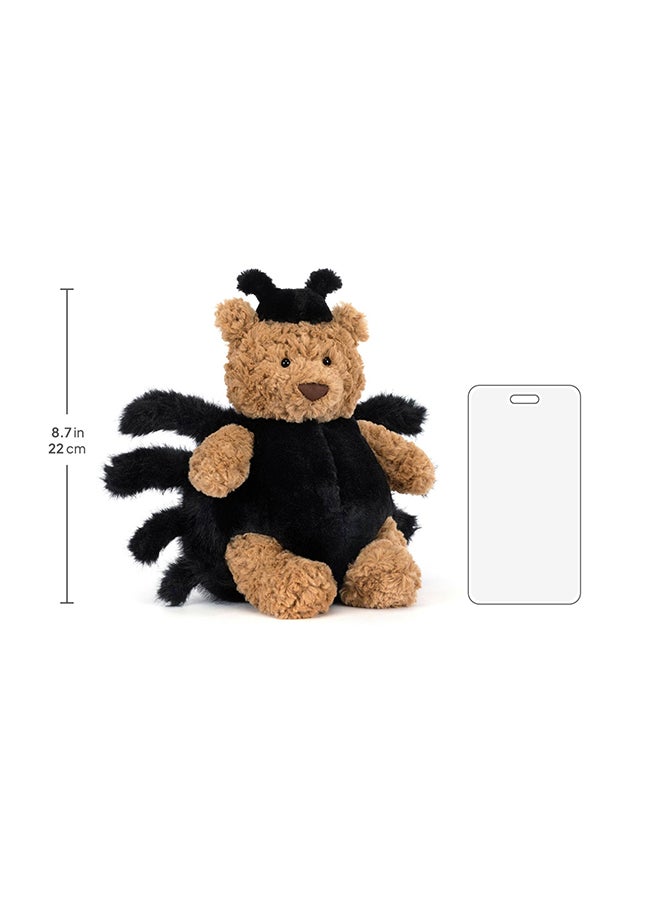 Jellycat Bartholomew Bear Spider Plush Toy 22 cm, Teddy Bear in Spider Costume, Super Soft Halloween Collectible Gift - Image 4