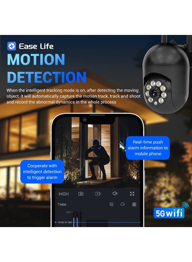 BoyKeep 1pc Wireless WiFi Security Camera, 1080P HD Pan/Tilt/Zoom, Two-Way Audio, Color Night Vision, Indoor/Outdoor - Image 5