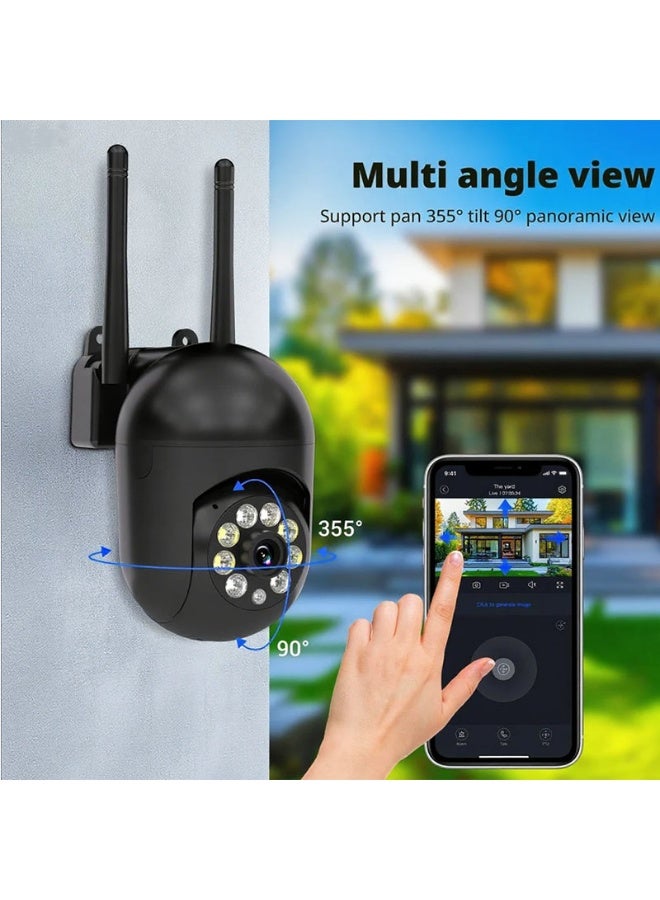 BoyKeep 1pc Wireless WiFi Security Camera, 1080P HD Pan/Tilt/Zoom, Two-Way Audio, Color Night Vision, Indoor/Outdoor - Image 4