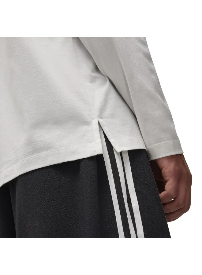 Adidas Adidas U LS TEE White FASHION T-Shirts FOR MEN & WOMEN 2XL