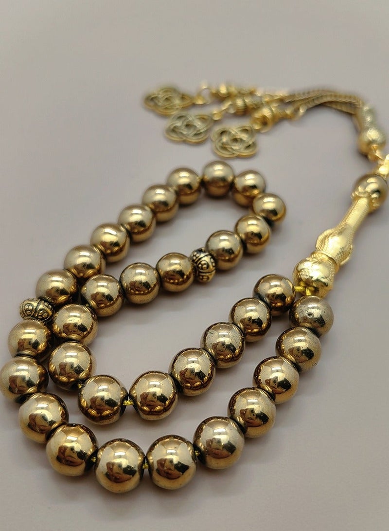 عام 33 مسبحة صلاة عتيقة من حصوات المرارة/تسبيح/10 مم - Image 4